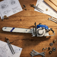 Tronçonneuse à essence 105cc de qualité industrielle, barre longue, couple élevé, disponible en version OEM, certifiée CE pour le bois de grande taille et l'exploitation forestière