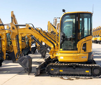 Mini-excavatrice sur chenilles de 1,5 tonne avec cabine climatisée