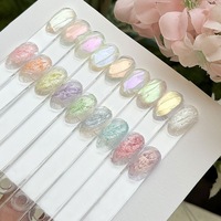 Missgooey – Source de lumière LED longue durée, 18 couleurs, vernis à ongles gel micro-sculpté effet perle sans essuyage, texture féerique, pour salon de manucure