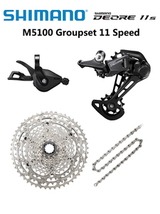 DEORE M5100 Gruppensatz 11-fach MTB Mountainbike Gruppensatz 11 Spssd M5100 Schaltwerk + Schalthebel + 42T HG Ritzel + <span class=keywords><strong>HG601</strong></span> - Product Image 1