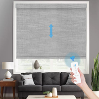 Persianas Enrollables Motorizadas Inteligentes para Ventanas, con Control Remoto WIFI TUYA, Filtro de Luz, Opacas, Elegantes, Decoración para el Hogar