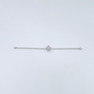 Bracelet de luxe pour femme en or blanc 18 carats avec <span class=keywords><strong>fermoir</strong></span> trèfle à quatre feuilles serti de diamants de laboratoire, collection Fashion Channel, vente en gros de bijoux fins - Product Image 5