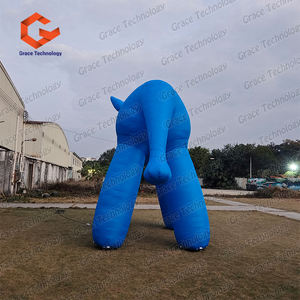 Modelos de burros inflables gigantes de dibujos animados, personajes de burros inflables personalizados para festivales de arte - Product Image 5