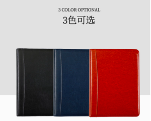 <span class=keywords><strong>A4</strong></span> cartella di <span class=keywords><strong>File</strong></span> Padfolio blocco per scrivere cartella di presentazione aziendale Portfolio in pelle Portfolio Portfolio porta porta portadocumenti con logo in rilievo personalizzato - Product Image 5