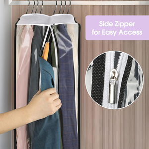 Funda protectora transparente para ropa con cremallera para colgar en el armario - Product Image 3