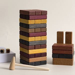 Juego <span class=keywords><strong>de</strong></span> Bloques <span class=keywords><strong>de</strong></span> Madera Apilables <span class=keywords><strong>de</strong></span> Haya <span class=keywords><strong>de</strong></span> Alta Calidad para Niños, Regalo Educativo y <span class=keywords><strong>de</strong></span> Ocio - Product Image 4