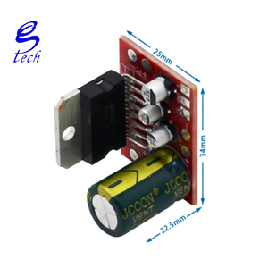 Placa Amplificadora de Potência CD7379 de Alta Qualidade 2.0 Estéreo de Canal Duplo 2*39W Potência Superior ao TDA7297/7377 DC9V-17.5V 34x25mm - Product Image 3