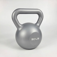 Ensemble de Kettlebells en PVC coloré, 5 pièces, 5lb, 10lb, 15lb, en fonte, pour la maison, la salle de sport, l'entraînement de force commercial et le fitness