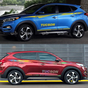 Pegatinas de puerta de ambos lados <span class=keywords><strong>para</strong></span> coche, película de vinilo, calcomanías gráficas deportivas <span class=keywords><strong>para</strong></span> automóviles <span class=keywords><strong>para</strong></span> Hyundai Tucson Styling <span class=keywords><strong>Tuning</strong></span>, accesorios <span class=keywords><strong>para</strong></span> coche - Product Image 2