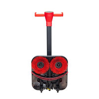 Nettoyeur de sols compact à moteur sans balais, 70W, double moteur, 300-400 tr/min, vitesse réglable, pour petites surfaces