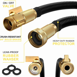 100ft Expandable with Latex Aluminium & Metal Connector Watering Hoses for Outdoor Gardening - Product Image 3