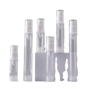 Transparent Plastic Spray Bottles 5ml 10ml 15ml Press Pump Cosmetic Packaging For Serum Sunscreen Repackaging - Product Image 5
