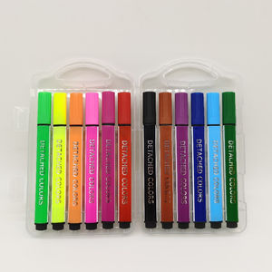 Ensemble de marqueurs de peinture personnalisés, stylo aquarelle à tige triangulaire en plastique pour les élèves et les enfants, marqueurs d'art pour le bureau - Product Image 1