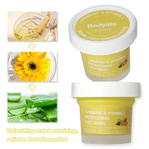 100g Turmeric Vitamin C Brightening Foot Mask Foot Cream Moisturizing Dead Skin Turmeric Moisturizing Hydrating Foot Mud Mask