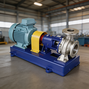Bomba Centrífuga con Revestimiento de Fluoroplástico IHF50-32-200 de 7.5KW para la Industria Química - Product Image 1