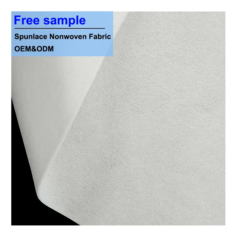 Cheap price flushable nonwoven fabric woodpulp viscose spunlace nonwoven