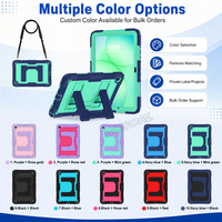 Étui robuste en silicone et PC avec support et sangle d'épaule pour Samsung Tab A11 8.7 2025 X110 X115 X117 Tab A9 8.7 X115N OEM ODM