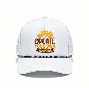 Nueva Gorra Trucker de Malla con Bordado de Girasol, Gorra de Béisbol Inspiradora, Venta al Por Mayor, Logotipo Personalizado Disponible - Product Image 2