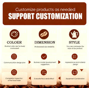 Food Truck in Alluminio per Ristorazione Completamente Attrezzato, Chiosco <span class=keywords><strong>Mobile</strong></span> Prefabbricato per Sandwich, Taco e Caffè - Product Image 6