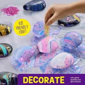 2025 vente chaude jouet éducatif lueur dans le noir Kit de peinture de roche artisanat cadeaux <span class=keywords><strong>dessin</strong></span> produit pour garçons et filles - Product Image 3