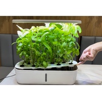 Mini-jardin domestique intelligent avec éclairage LED, système de culture hydroponique automatique pour herbes aromatiques d'intérieur avec pompe