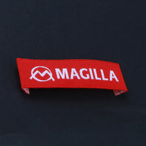 Etiquetas personalizadas de alta calidad para camisetas, etiqueta de pliegue de bucle tejido computarizado para ropa - Product Image 3