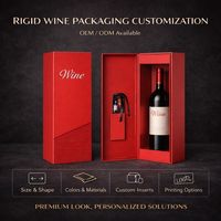 Boîte à vin rigide personnalisée écologique pour Noël avec fermeture magnétique, impression UV, coffret cadeau de luxe pour bouteilles de 750 ml