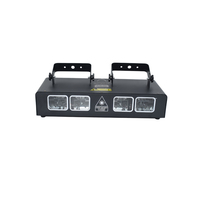 Mini 4-Kopf RGB-Linien-Scanning-Laser, DMX/Sound/Auto 3-in-1 Bühnenprojektor für DJ-Nachtclub-Shows