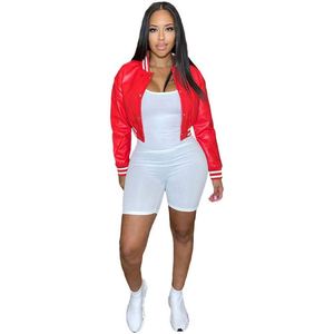 Prodotti di tendenza 2023 nuovi arrivi cappotti in pelle Casual invernali Bomber Top Crop <span class=keywords><strong>abbigliamento</strong></span> giacche da donna <span class=keywords><strong>abbigliamento</strong></span> donna - Product Image 4