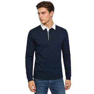 Fitspi Nuevo <span class=keywords><strong>Polo</strong></span> de Manga Larga para Hombre Otoño, Estilo Europeo, Talla Grande, Sudadera Informal Versátil de Alta Calidad - Product Image 1
