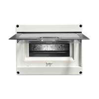 Boîtier d'intérieur IP68 ABS+PC pour panneau électrique 5/8 voies, disjoncteur MCB, rail DIN, boîte de distribution d'alimentation, gris