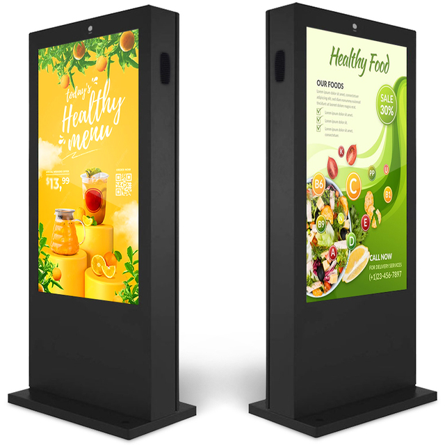 High Brightness 2500nits Multi-Touch Outdoor Digital Signage Advertising LCD Kiosk Display IP65 Retail Store Education