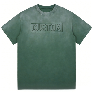 T-Shirt Vintage con Cappuccio Foderato in Pile Poliestere/Cotone Traspirante Vestibilità Regolare per Uomo con Logo Personalizzato - Product Image 1