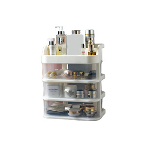 Drawer type transparent cosmetics jewelry nail polish plastic desktop dressing table jewelry skin care rack storage box