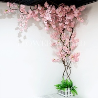 Nouveaux produits grand arbre de fleurs 3.3m de haut et 6m de large arbre de fleurs de cerisier artificiel japonais complet pour la décoration intérieure