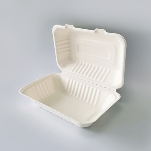 Caja Rectangular Desechable para Sushi de 9x6 Pulgadas, Fabricada con Pulpa de Bagazo de Caña de Azúcar, Modelo MP-5 - Product Image 1