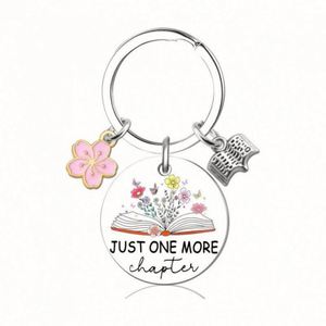 Llavero de Metal con Diseño de Libro, Divertido y Bonito, con Logotipo Personalizado, Esmaltado, Regalo para Lectores, Mujeres y Hombres, Colgante de Amistad, Temática Literaria - Product Image 1