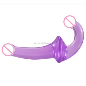 SacKnove 302JS Adult Toys Lesben paare Flexible zweiköpfige doppelte träger lose Anal dildo für Frauen masturbieren - Product Image 3