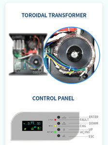Lai năng lượng mặt trời biến tần Pin 5KW đến 12KW tần số thấp MPPT phí điều khiển chia giai đoạn biến tần 120V 240V AC đầu ra inversor - Product Image 2