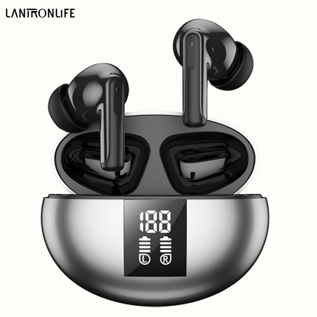 Lantronlife LL-15 Wireless Earbuds with Microphone- Stereo Sound In-Ear HeadphonesTrue Wireless Earbuds 35hrs Playtime