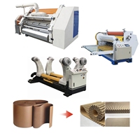 Machine automatique de fabrication de carton ondulé monocouche 2 plis / Ligne de production de carton double couche