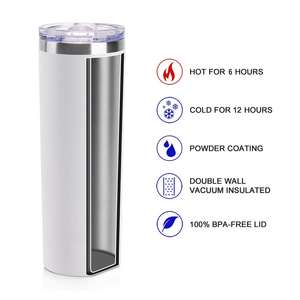 Sublimación Blanks Gafas térmicas Tazas de viaje al vacío de doble pared Mantener frío 12hrs <span class=keywords><strong>Vasos</strong></span> al por mayor a granel - Product Image 2