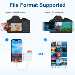 <span class=keywords><strong>USB</strong></span> C để SD <span class=keywords><strong>CF</strong></span> Loại C Bộ chuyển đổi thẻ nhớ với đèn flash nhỏ gọn/<span class=keywords><strong>CF</strong></span>/SD/TF Khe cắm cài đặt bên ngoài - Product Image 5