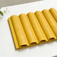 Grille en fibre de polyester ondulée, panneau mural de fond de salon, panneau imperméable, petite planche, panneau concave semi-circulaire