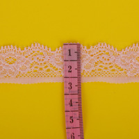 Garniture en dentelle élastique douce et extensible, 2.5CM, 12 pièces, vente en gros, Lot de Stock