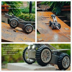 Fabriekslevering Ip68 Waterdichte Cctv Riool Crawler Robotsysteem Drainage 120M Kabel Pijp Riolering Pijpleiding Inspecteren Robot Camera - Product Image 5