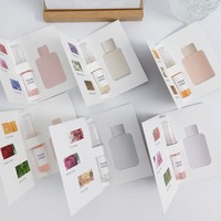 Ensemble d'échantillons de parfum floral personnalisable de haute qualité, flacon vaporisateur miniature portable de 5 ml, parfum unisexe longue durée, eau de toilette