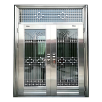 Porte de Villa de Luxe en Aluminium, Design Unique Personnalisé, Ouverture Latérale, Compatible Tuya Smart, Étanche, Sécurité de Qualité Penthouse, Anti-effraction