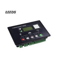 Contrôleur de moteur diesel triphasé en plastique noir LEEDS 5220 avec écran LCD, panneau de commande de démarrage/arrêt automatique, pièces d'alternateur pour groupe électrogène 35A