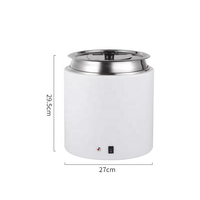 Marmite chauffante électrique commerciale sans eau en acier inoxydable de 10 L, type sec, pour buffet